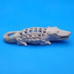 Soapstone Crocodile Baby Carving - 7" Beauty