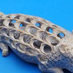 Soapstone Crocodile Baby Carving - 7" Beauty