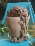 Antique Hand Carved Chinese Soapstone Vase