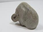 Inuit Soapstone Mammoth Figurine Sculpture