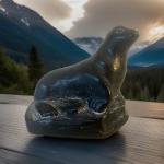 Hand-Carved Soapstone Sea Lion Figurine