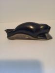 Signed & Numbered Inuit Soapstone Seal Carving