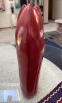 Large Red Soapstone Elephant Sculpture - 7.4 Lbs
