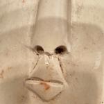 Vintage Soapstone Face Mask Sculpture Trinket Box