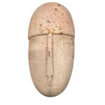 Vintage Soapstone Face Mask Sculpture Trinket Box