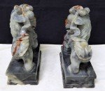 Dragon Hand-Carved Chinese Soapstone Statues (Set of 2)