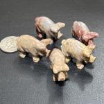 Mini Soapstone Animal Figurines - Pack of 10