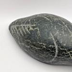 Inuit Soapstone Bird Sculpture - 2" x 7.25" x 2.75