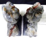 Dragon Hand-Carved Chinese Soapstone Statues (Set of 2)