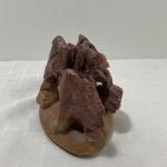 Chinese Soapstone Anemone Floral Carving