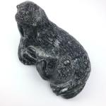 Walrus Mom and Baby Soapstone Carving