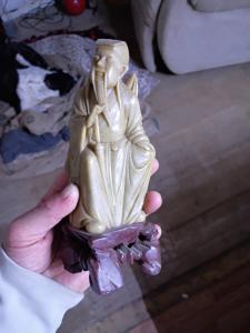 Vintage Chinese Soapstone Carving Sculpture