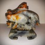 Chinese Soapstone Koi Fish Carving for Prosperity