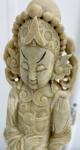 1920s Carved Soapstone Guanyin Kwan Yin Sculpture