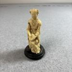 Hand Carved Soapstone Geisha Figurine