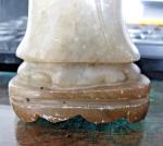 Chinese Scholar Elder Soapstone Carving with Scroll