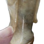 Chinese Scholar Elder Soapstone Carving with Scroll