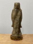 Antique Chinese Soapstone Woman with Basket Statue