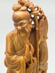 Chinese Soapstone Fisherman Statue - 7" Decor