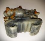 Chinese Soapstone Koi Fish Carving for Prosperity