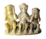 Chinese Soapstone Monkey Carvings Set - Hear, See, Speak