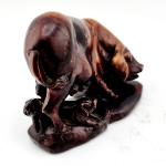 Antique Chinese Soapstone Sow Pig and Piglets