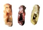 Chinese Soapstone Monkey Carvings Set - Hear, See, Speak