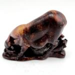 Antique Chinese Soapstone Sow Pig and Piglets