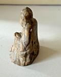 Antique Chinese Soapstone Guanyin Figurine, Seated Elder