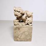 Chinese Soapstone Foo Dog Chop Seal Carving