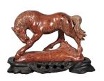 Vintage Hand-Carved Soapstone Horse Figurine