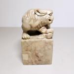 Chinese Soapstone Foo Dog Chop Seal Carving