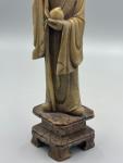 Vintage Chinese Soapstone Longevity God "Shou" Figurine