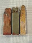 Set of 3 Vintage Chinese Soapstone Seal Carvings
