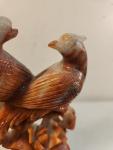 Hand Carved Chinese Soapstone Bird Sculpture