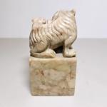 Chinese Soapstone Foo Dog Chop Seal Carving