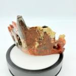 Hand-Carved Chinese Soapstone Vase with Fish Motif