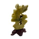 Hand-Carved Vintage Chinese Soapstone Lotus Sculpture