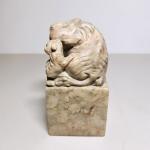 Chinese Soapstone Foo Dog Chop Seal Carving