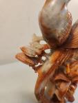 Hand Carved Chinese Soapstone Bird Sculpture