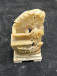 Chinese Soapstone Inkwell Carving - Beautiful Design