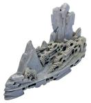 Small Soapstone Carving of Mountain Village