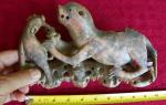 Antique Hand-Carved Chinese Soapstone Animal Figures