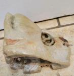 Chinese Soapstone Carved Vase with Leaf Design