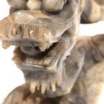Hand-Carved Chinese Dragon Soapstone Sculpture