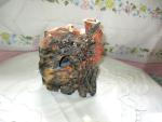 Antique Chinese Carved Multi-Colored Double Vase