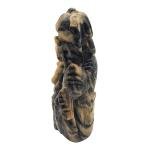 Chinese Soapstone Foo Dog Lion Statues - 8” Pair