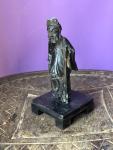 Hand Carved Black Soapstone Immortal Figurine 5.3