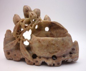 Hand Carved China Soapstone Brush Pot – 5