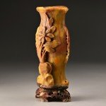 Vintage Chinese Soapstone Feng Shui Vase